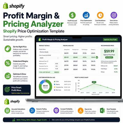 Profit Margin & Pricing Analyzer - Shopify Price Optimization Template